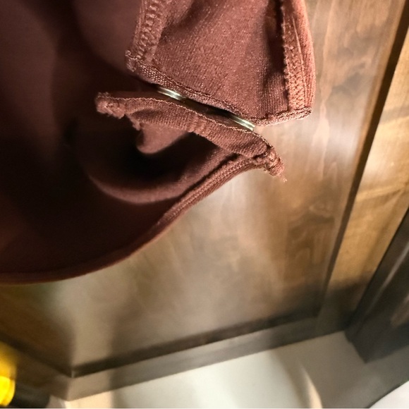 Chic Brown Bodysuit from A New Day women’s Size L square neck built in shelf bra - Picture 5 of 10